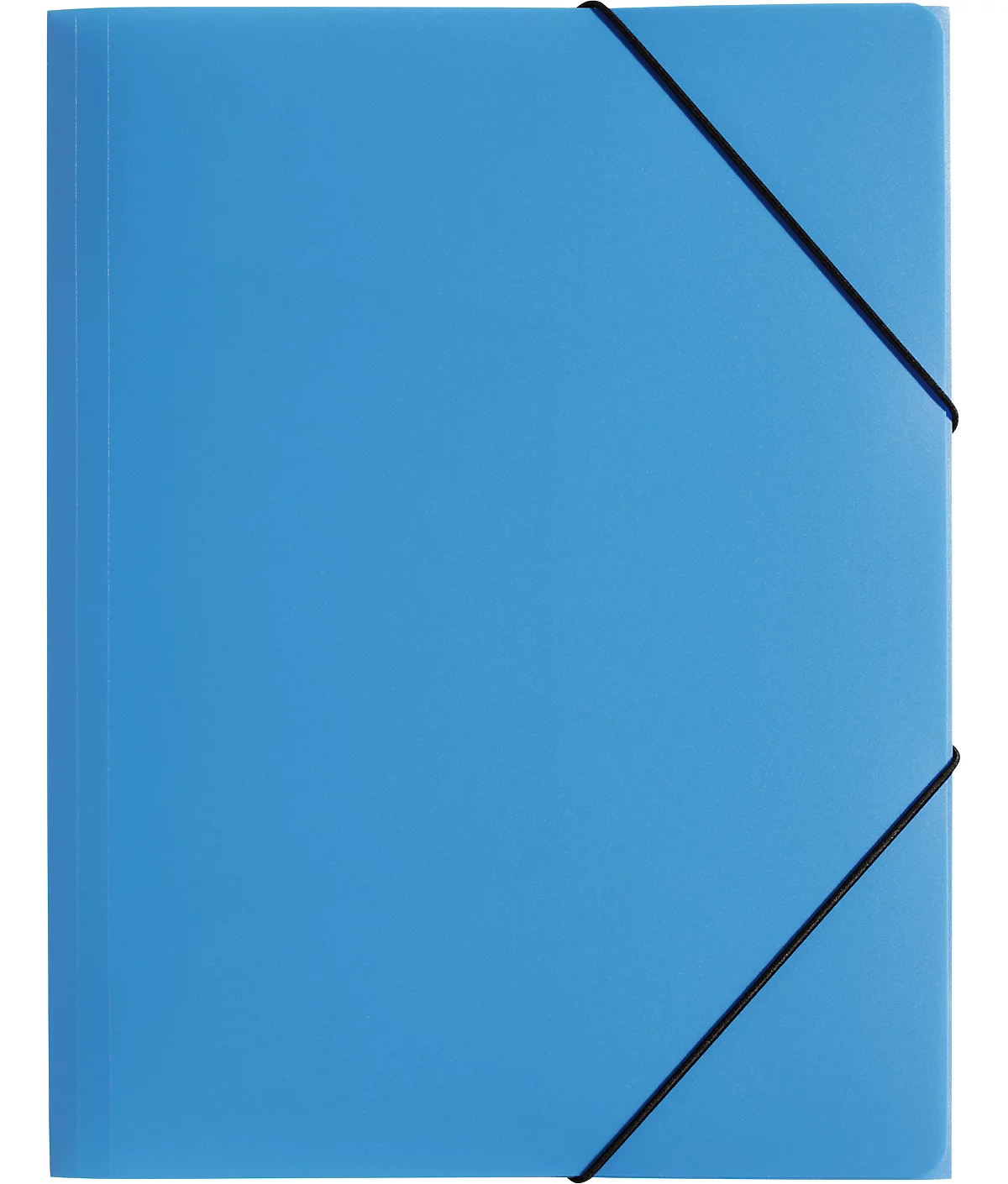 Pagna Eckspannmappe, DIN A4, aus Polypropylen (PP), drei Innenklappen, hellblau