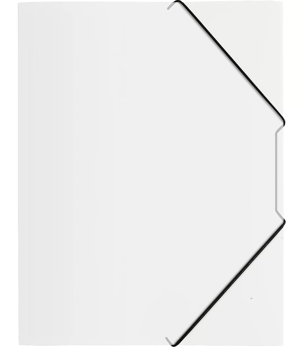 Pagna Eckspannmappe, DIN A4, aus Polypropylen (PP), drei Innenklappen, tranparent