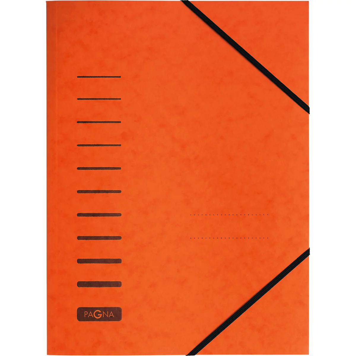 PAGNA elastomap, A4, elastieksluiting, oranje