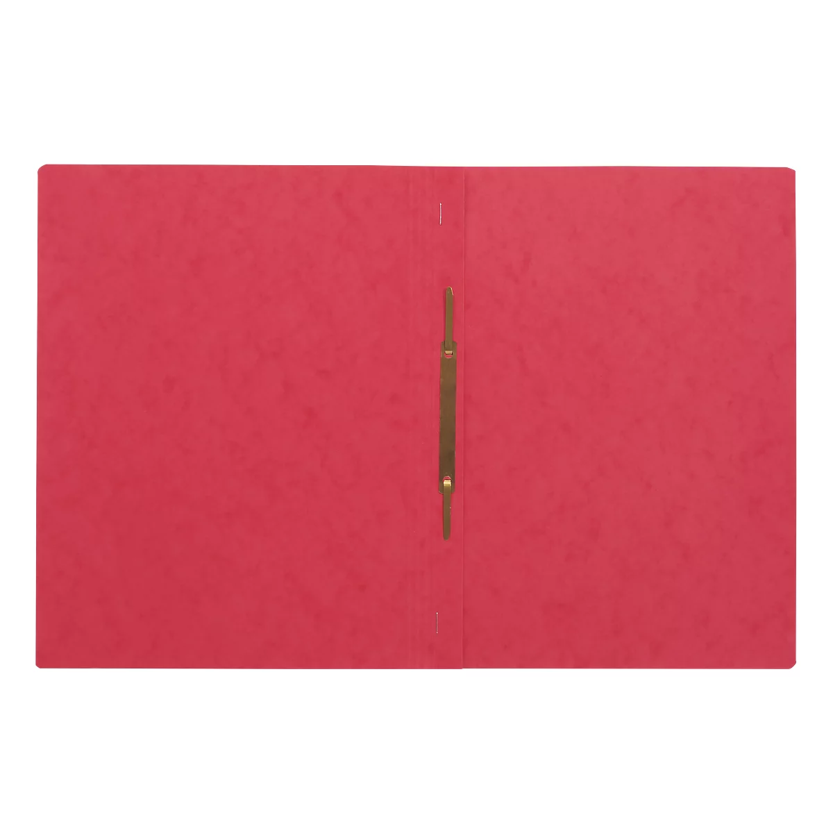 Red file folder with gold-colored clip. The folder is slightly textured.