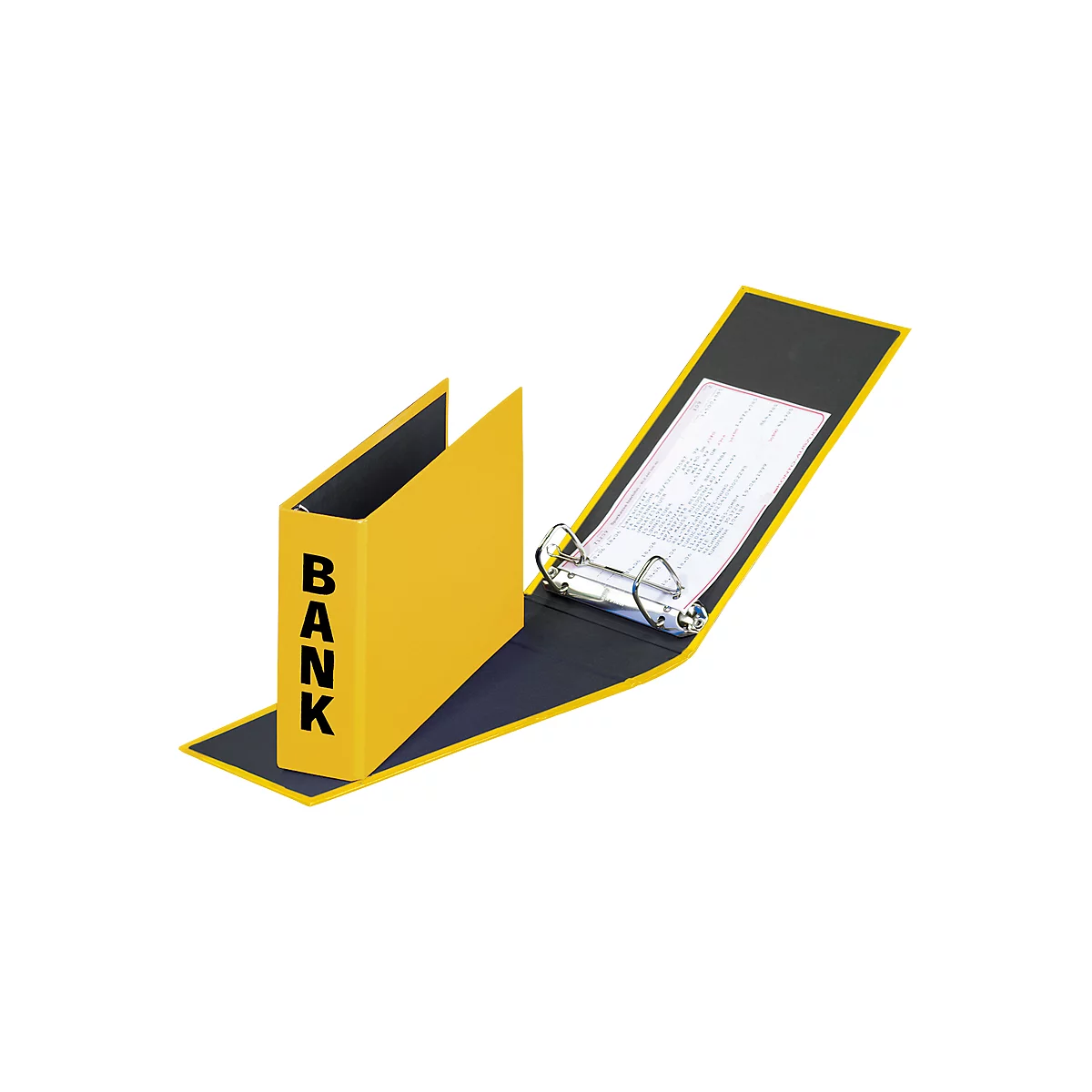 PAGNA ordner voor bankafschriften, PP karton, rugbreedte 52 mm, A5 liggend, geel