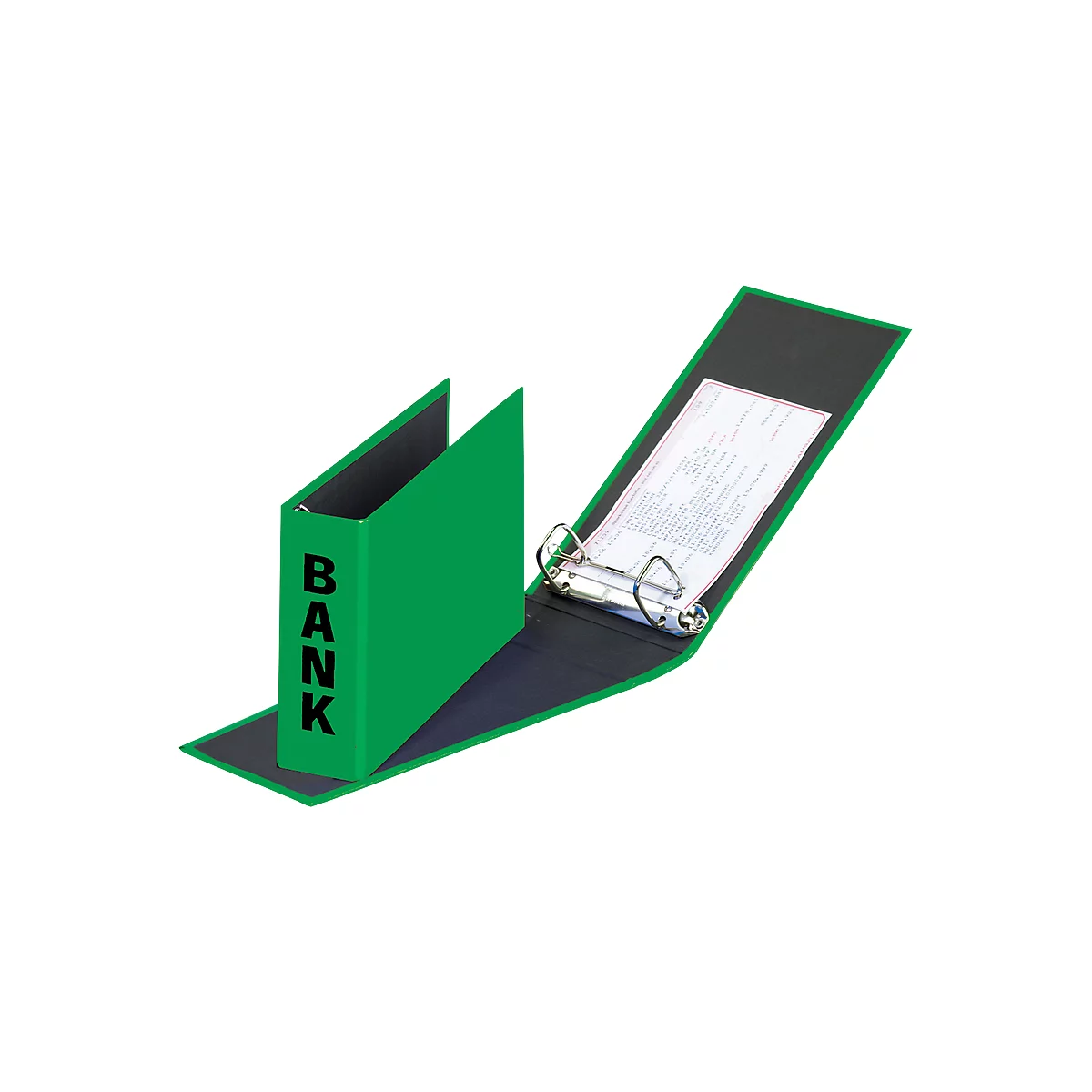 PAGNA ordner voor bankafschriften, PP karton, rugbreedte 52 mm, A5 liggend, groen