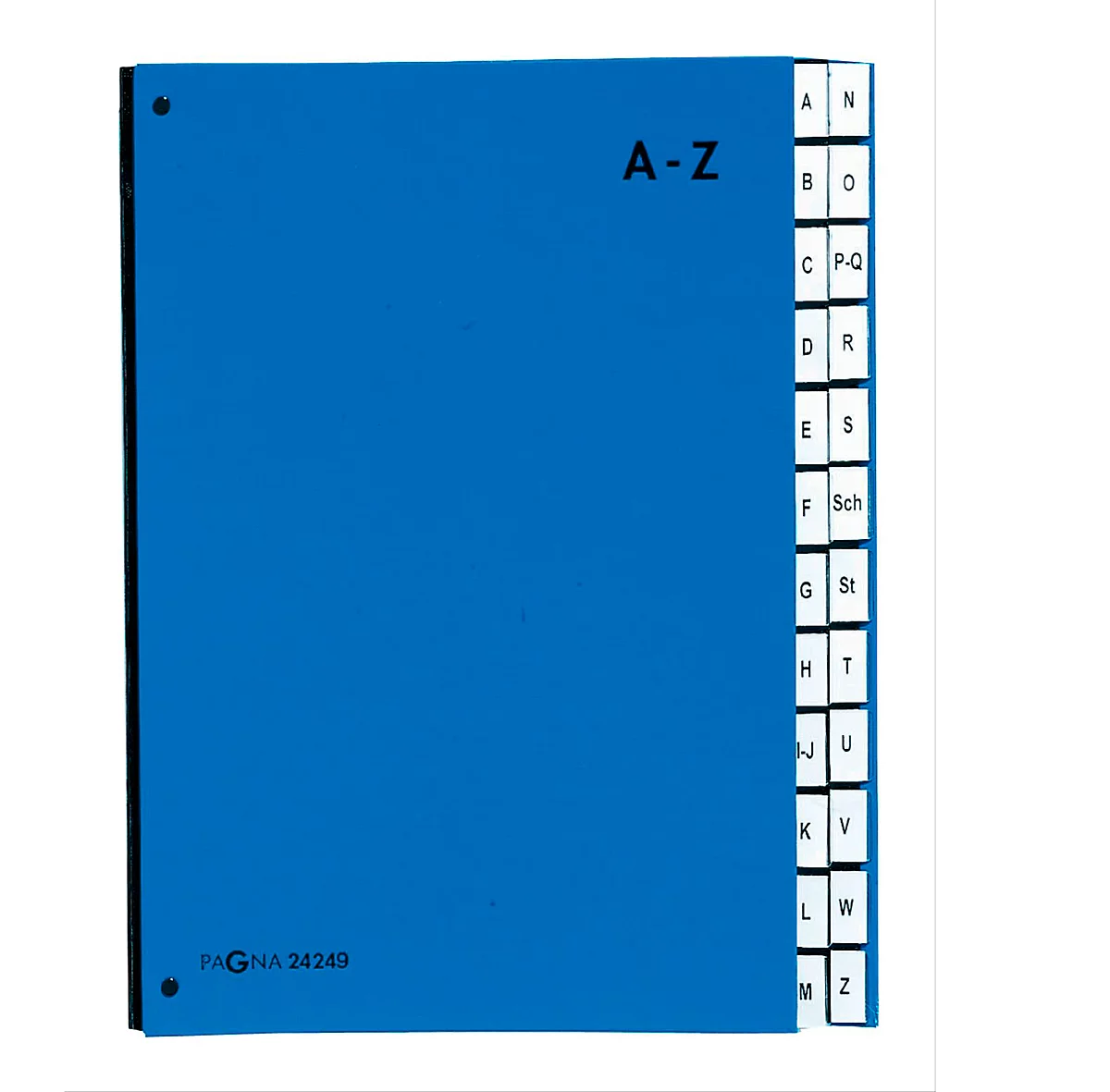 PAGNA Pultordner Color A - Z, auch für Überformate, Polypropylen, blau