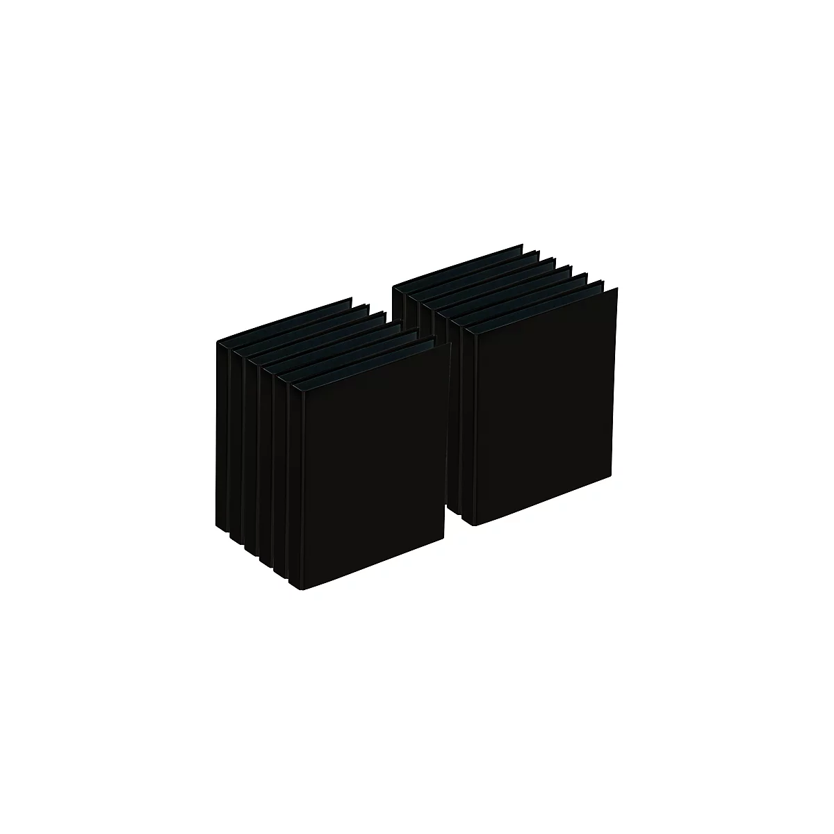 PAGNA Ringbuch, 2er-Mechanik, DIN A4, Rückenbreite 35 mm, 12 Stück, schwarz