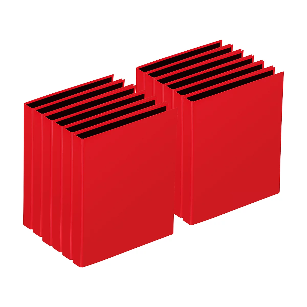 PAGNA ringmap, 2-voudig mechanisme, A4, rugbreedte 35 mm, 12 stuks, rood
