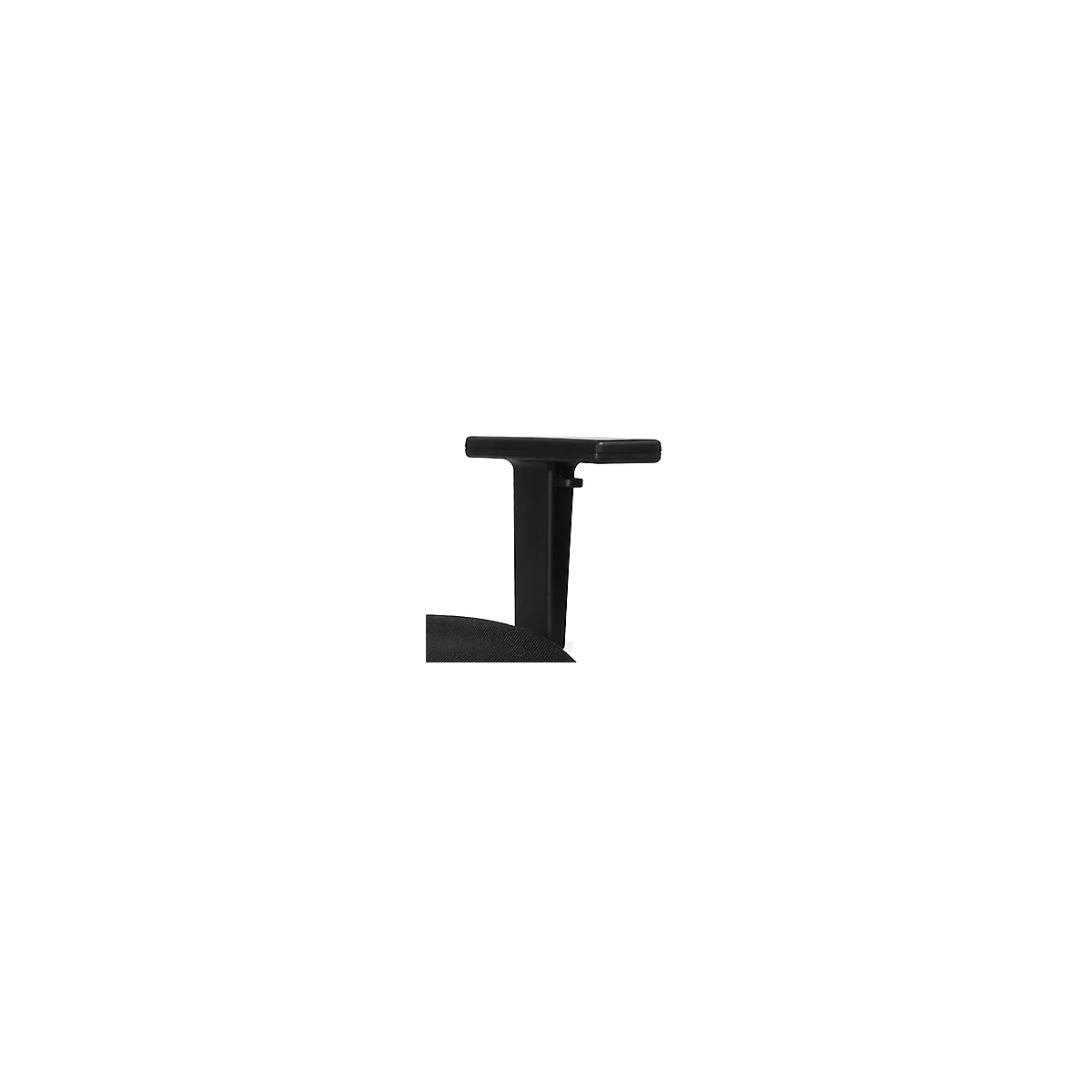 Paire d'accoudoirs, hauteur ajustable, noir