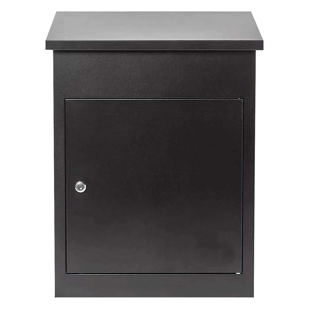 Pakketbrievenbus Phoenix PB0580, volume 61 l, weerbestendig, Smart System, diefstalbeveiliging, sleutelslot, B 440 x D 350 x H 580 mm, staal, zwart