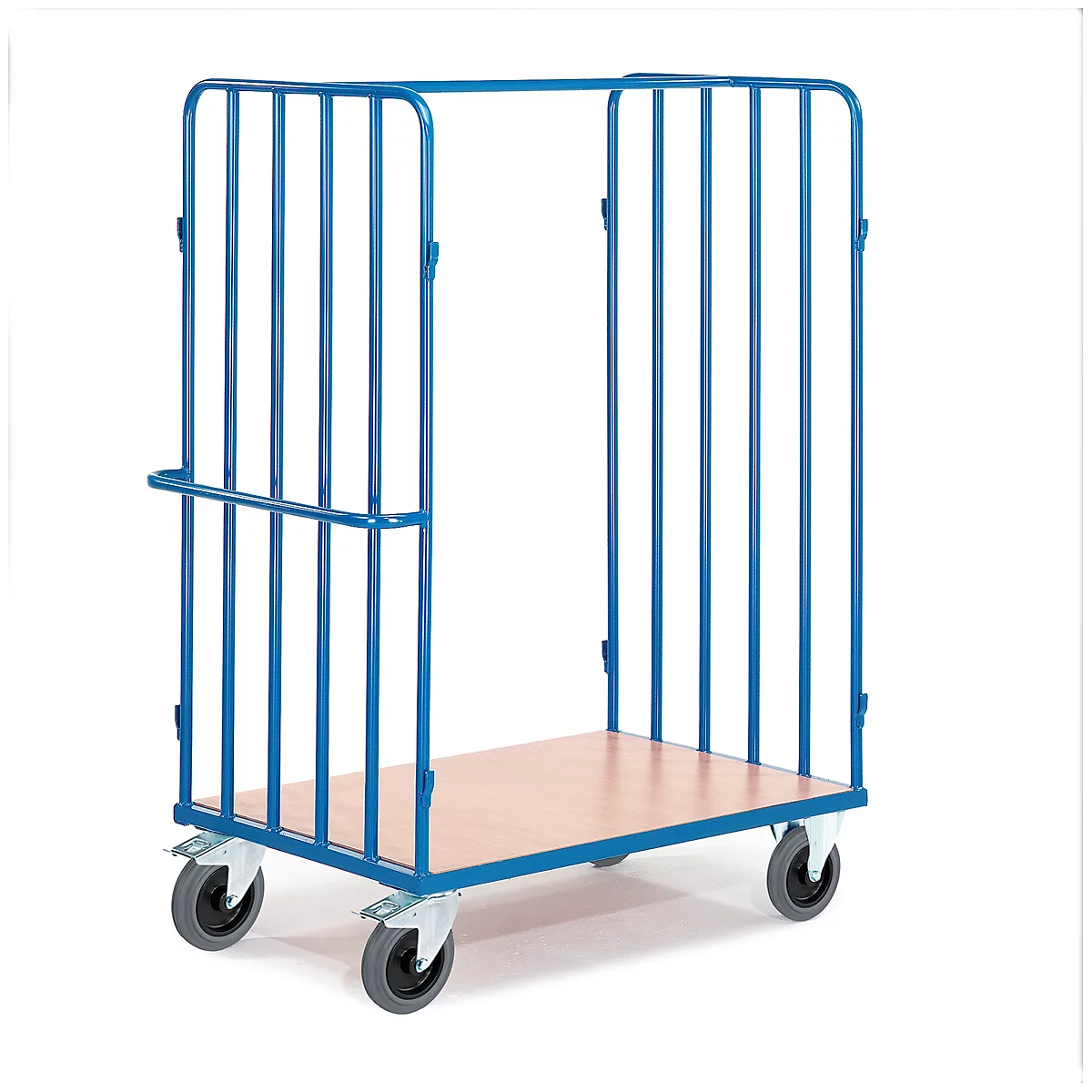 Pakketwagen, met zijwanden, open, Laadvlak 1200 x 800 mm