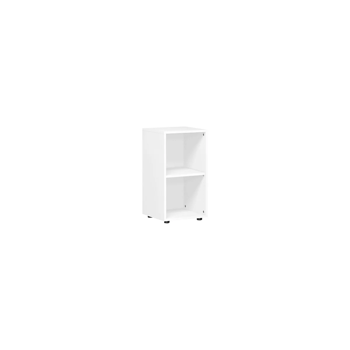 PALENQUE boekenkast, 2 OH, spaanplaat, B 400 x D 400 x H 752 mm, wit