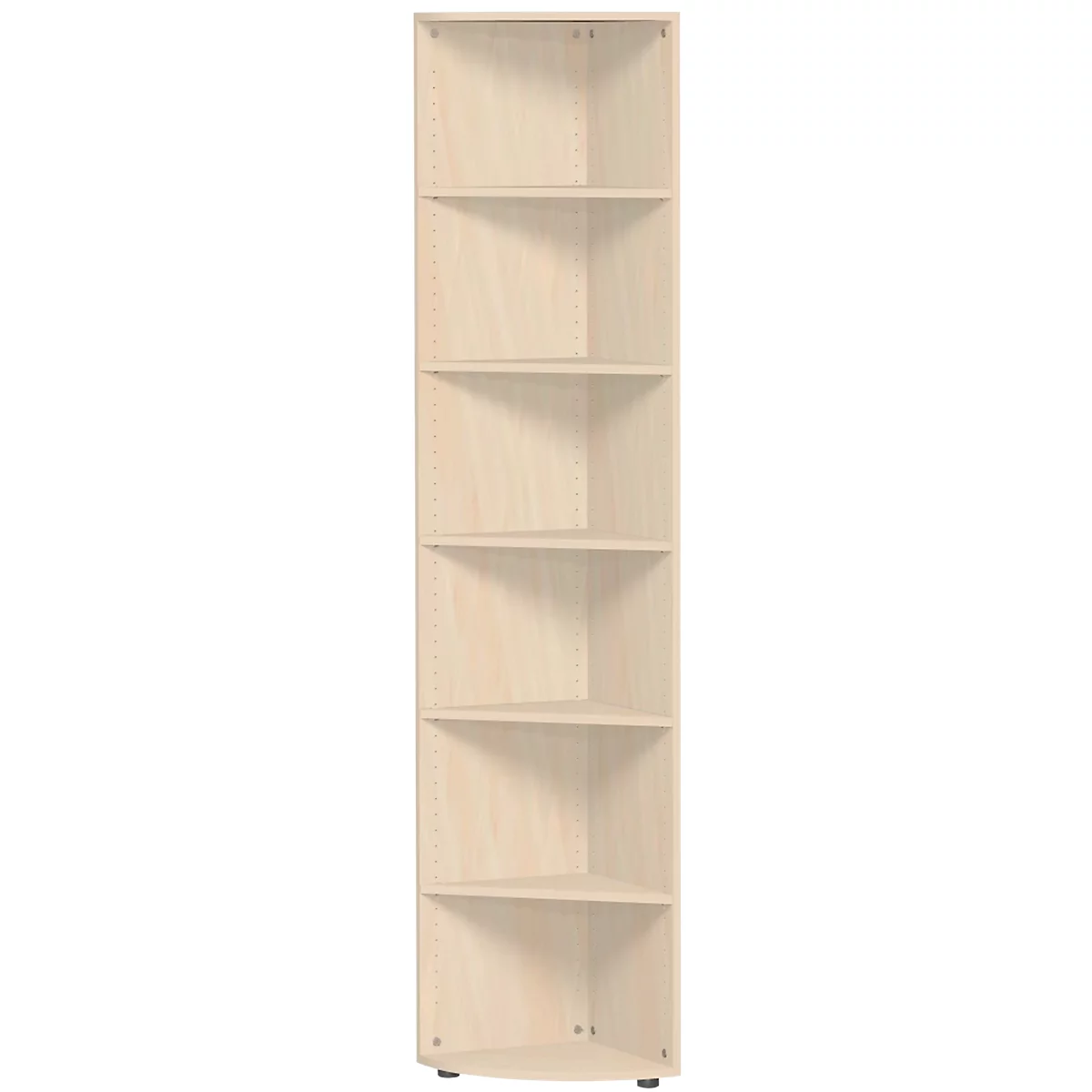 PALENQUE hoek boekenkast, 6 OH, B 400 x D 400 x H 2160 mm, ahorndecor