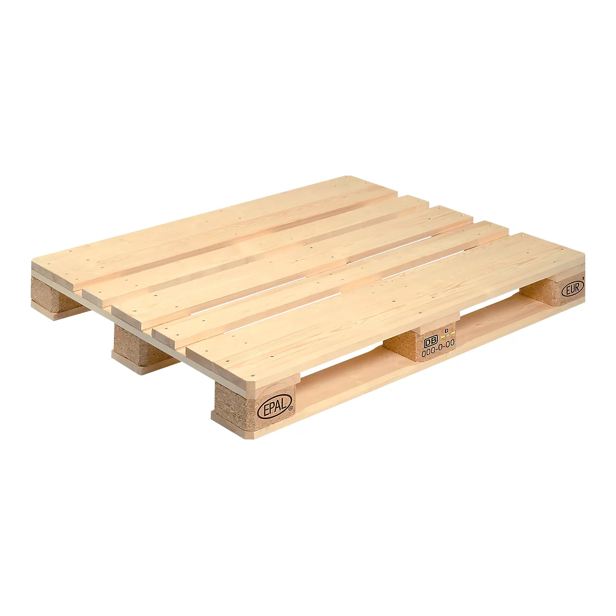 Palet EURO 3, de madera, L 1200 x A 1000 mm, 10 p.