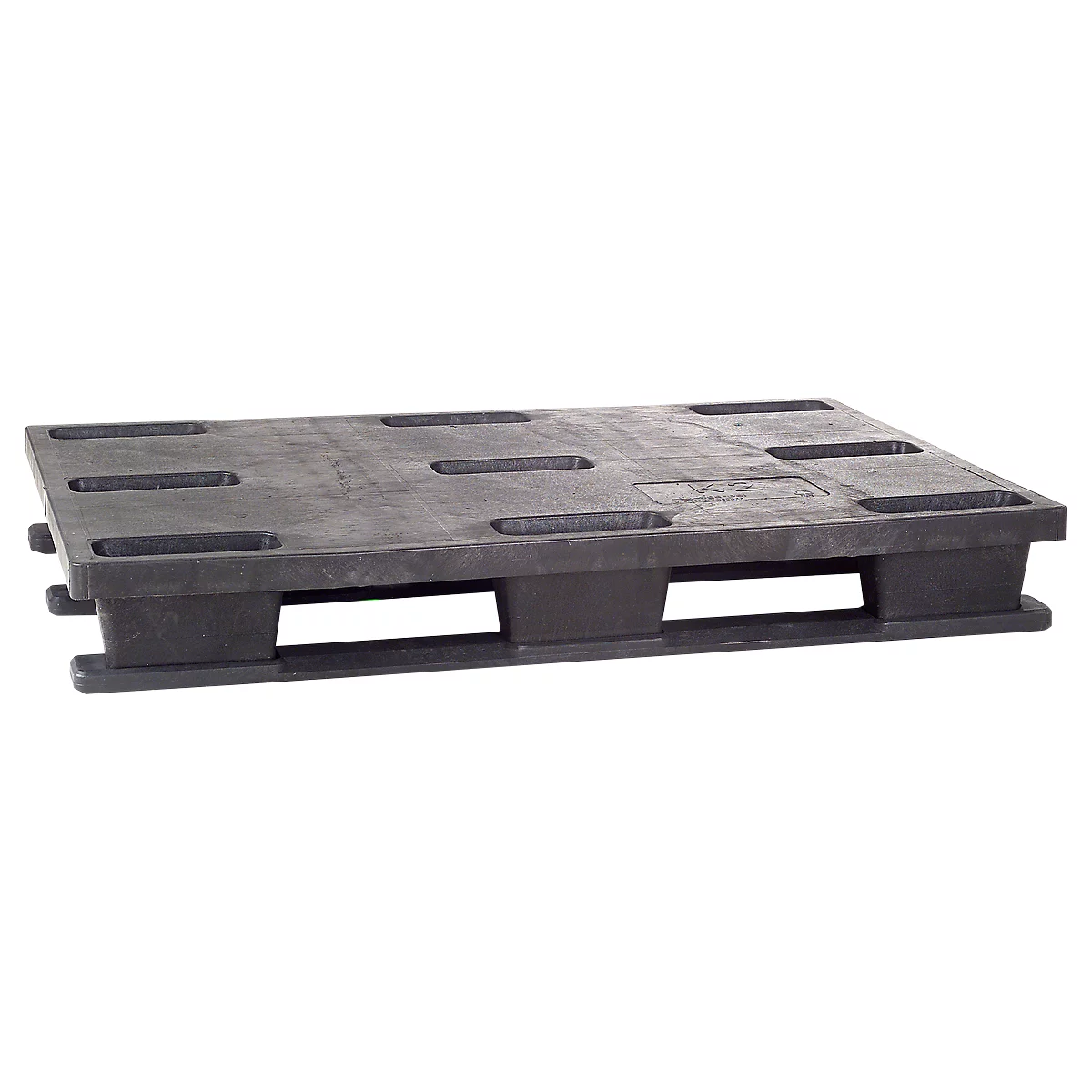 Palette quatre voies avec patins, 800 x 1200 mm, 5 p.
