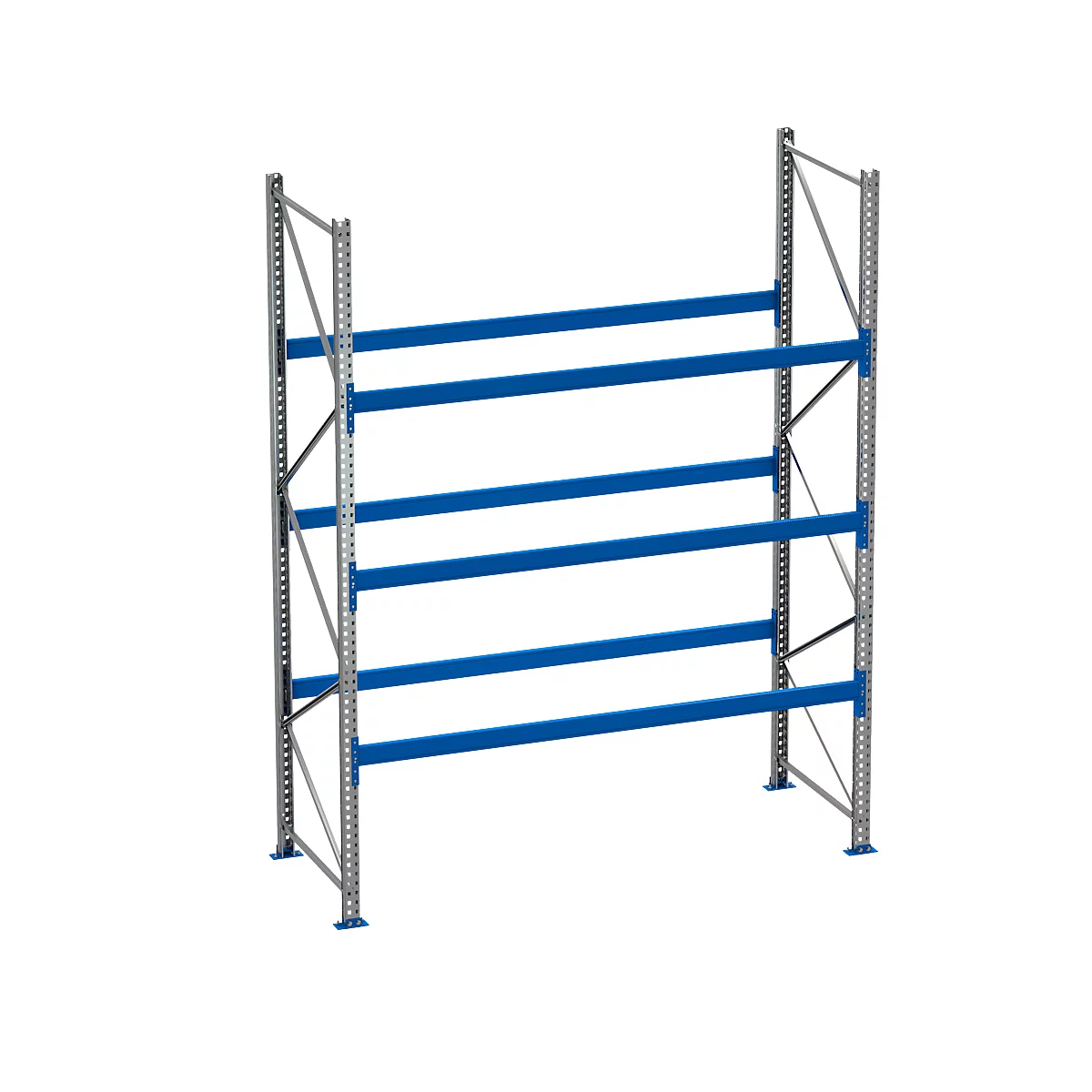 Palletstelling PR 600, basissectie, H 3600 mm, max. 800 kg, 3 dwarssteunen