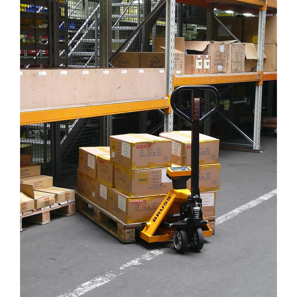 Palletwagen type Basic met weegschaal