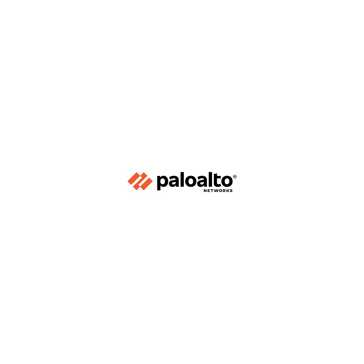 Logo von Palo Alto Networks. Orangefarbenes Logo links, rechts der Schriftzug 'paloalto' in Schwarz, darunter 'NETWORKS'.