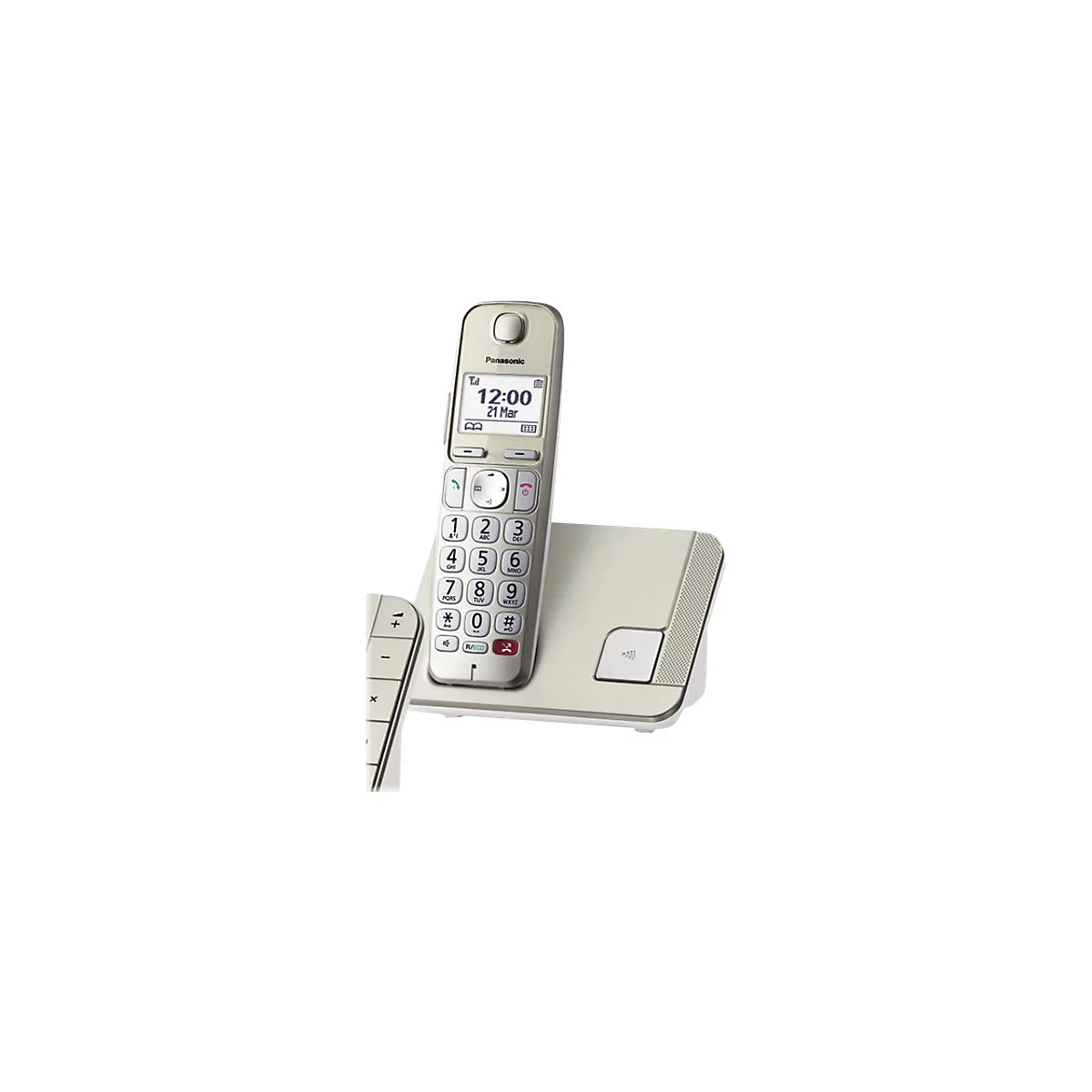 Panasonic KX-TGE250 - Schnurlostelefon - Anrufbeantworter mit Rufnummernanzeige/Anklopffunktion - DECTGAP - dreiweg Anruffunktion