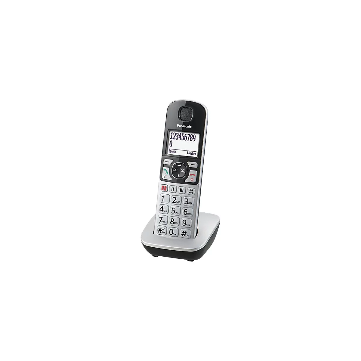Panasonic KX-TGE510 - Schnurlostelefon mit Rufnummernanzeige - DECTGAP - Schwarz, Silber