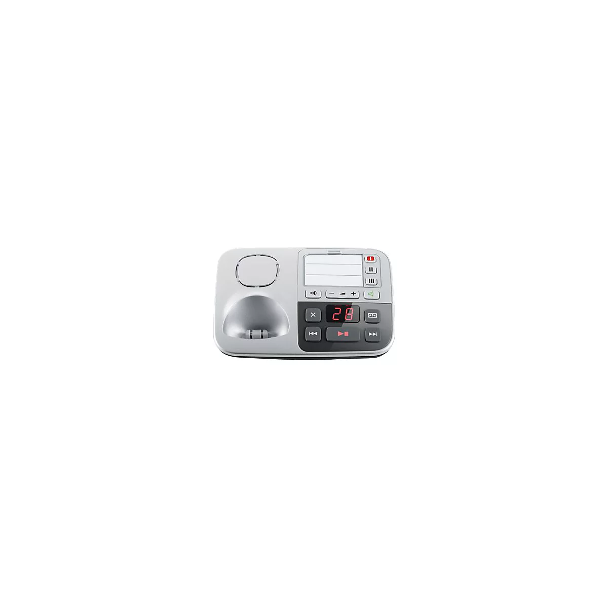 Panasonic KX-TGE522GS - Schnurlostelefon - Anrufbeantworter mit Rufnummernanzeige - DECT - dreiweg Anruffunktion + zusätzliches Handset