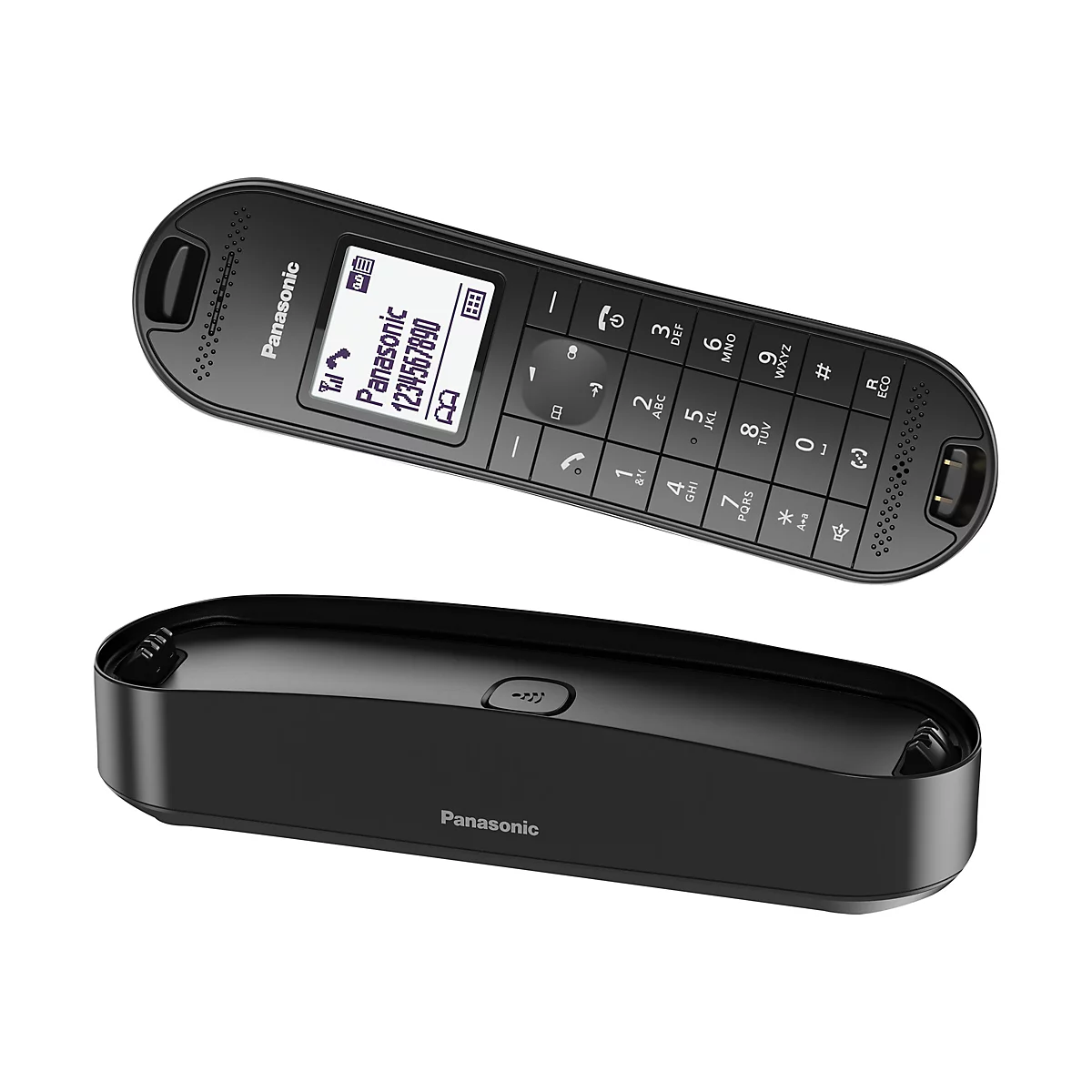 Panasonic KX-TGK320 - Schnurlostelefon - Anrufbeantworter mit Rufnummernanzeige - DECT - Klavierlack-Schwarz