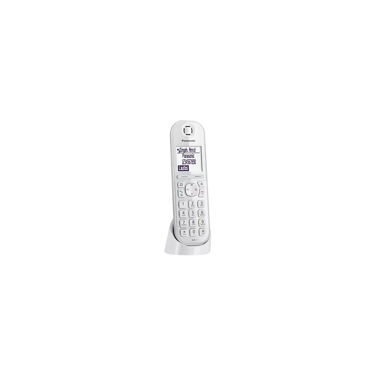Panasonic KX-TGQ200 - Schnurloses Digitaltelefon - DECTGAP - dreiweg Anruffunktion - weiß