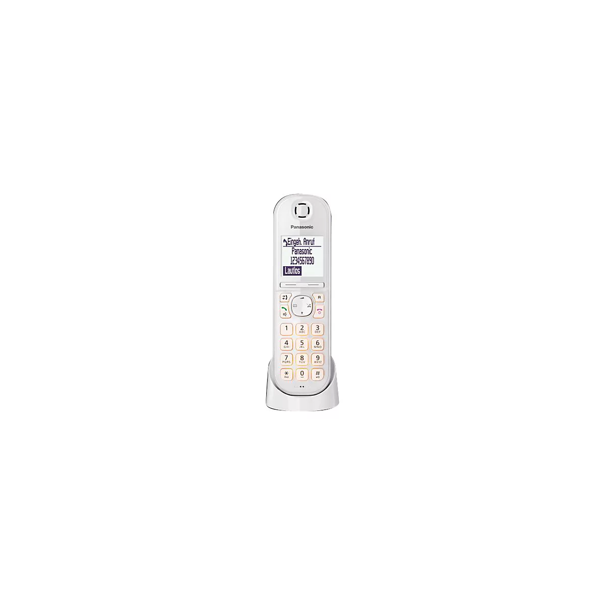Panasonic KX-TGQ200 - Schnurloses Digitaltelefon - DECTGAP - dreiweg Anruffunktion - weiß