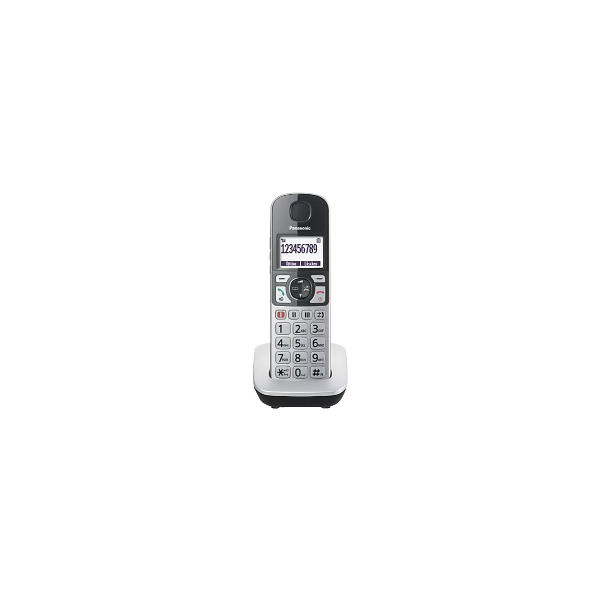Panasonic KX-TGQ500 - Schnurloses Digitaltelefon - DECTGAP - dreiweg Anruffunktion - Silber