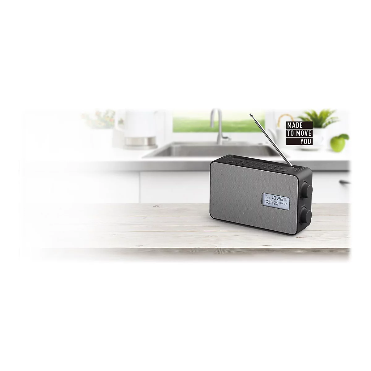 Panasonic-RF-D30BT - Tragbares DAB-Radio - 2 Watt - Schwarz