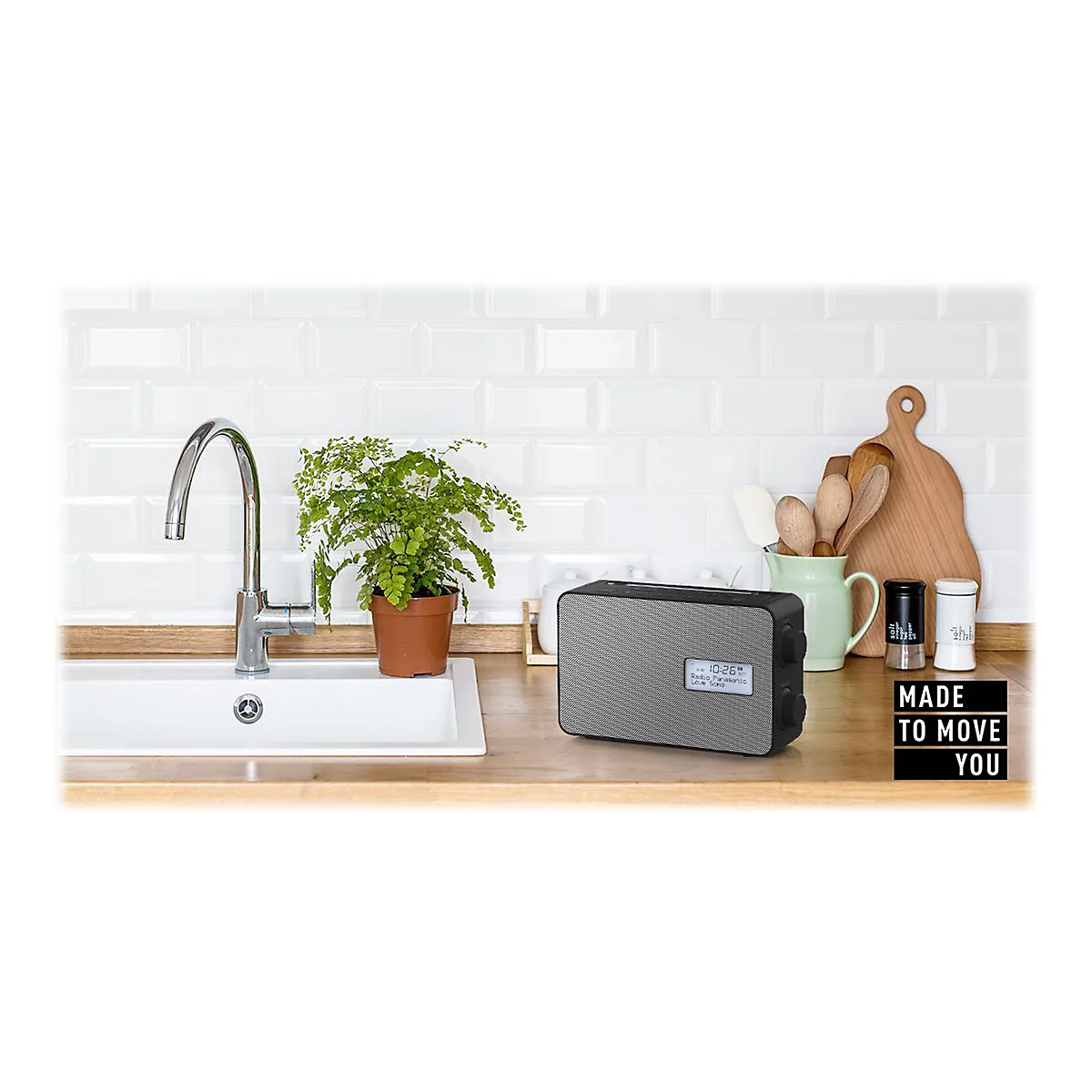 Panasonic-RF-D30BT - Tragbares DAB-Radio - 2 Watt - Schwarz