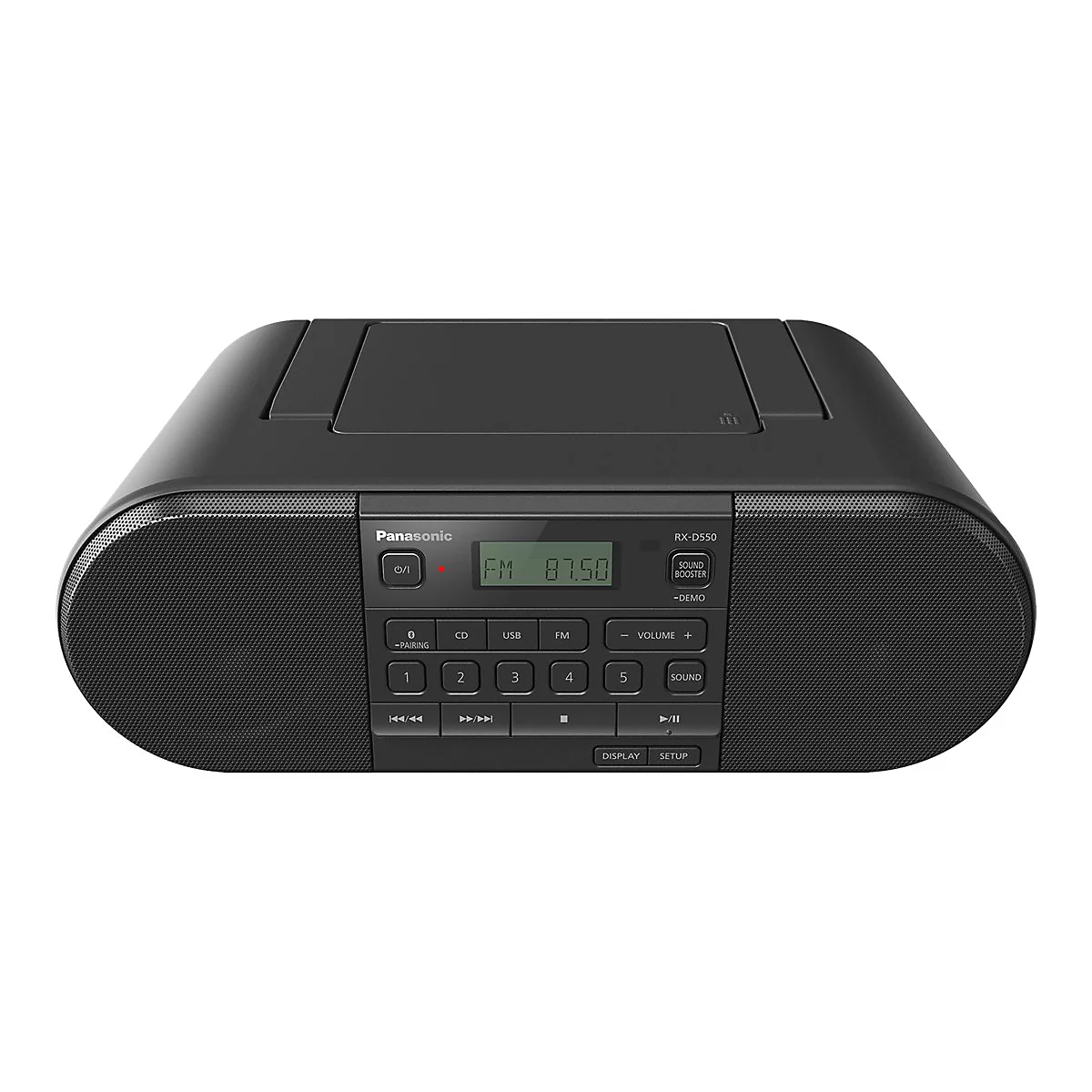 Panasonic-RX-D550E - Radio - 20 Watt - Schwarz