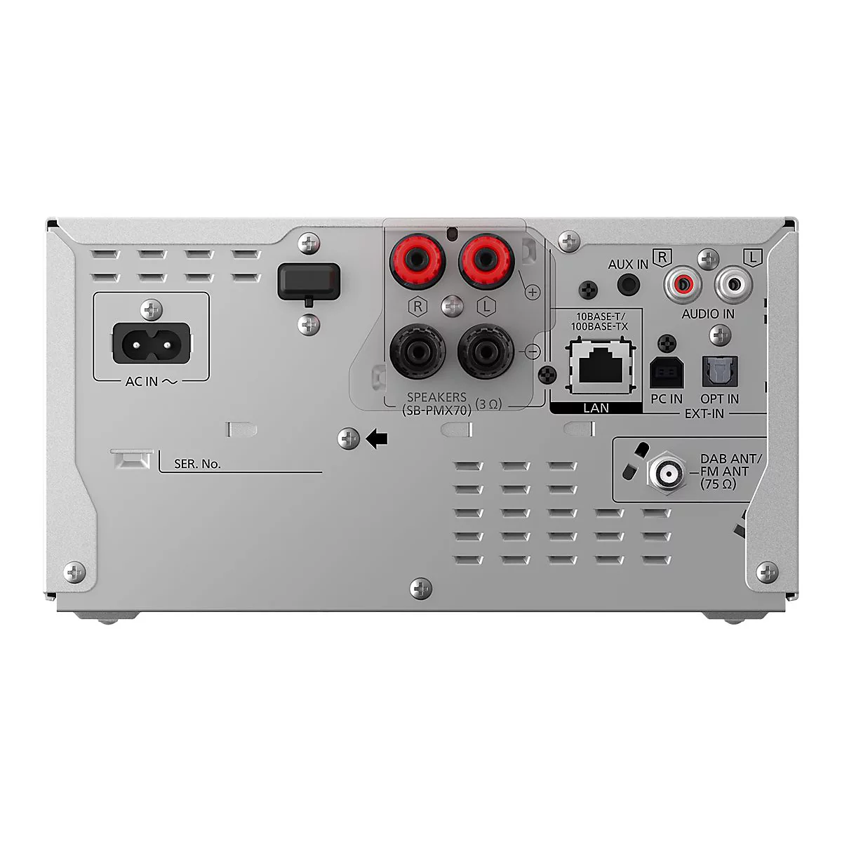 Panasonic SC-PMX802 - Audiosystem - 120 Watt (Gesamt) - Silber