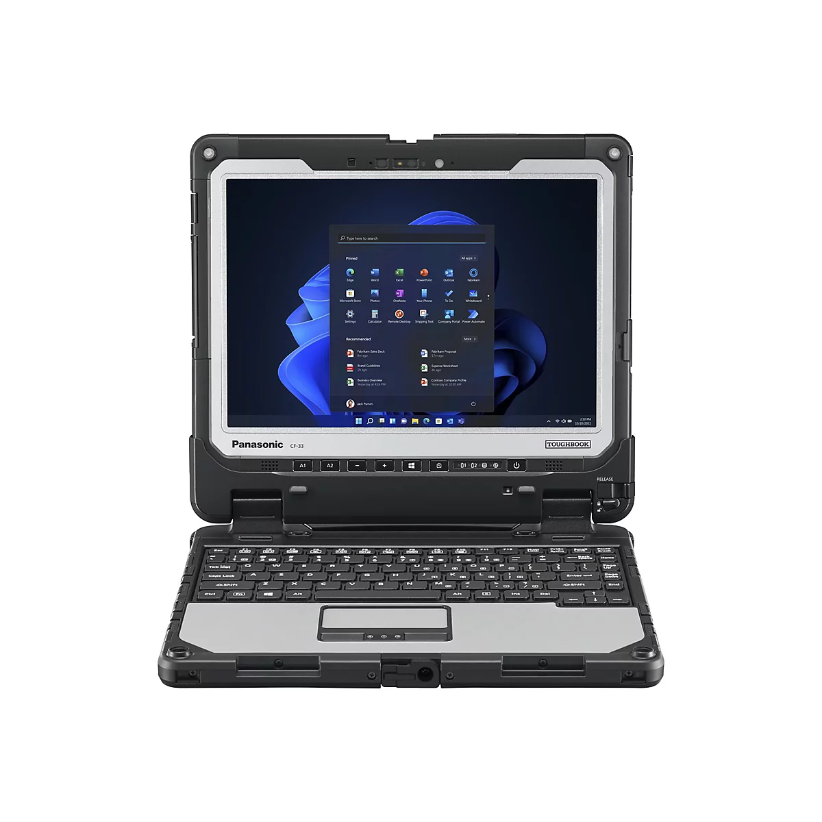 Panasonic Toughbook CF-33 - Robust - Tablet - Intel Core i5 1245U / 1.6 GHz - Win 11 Pro - Intel Iris Xe Grafikkarte
