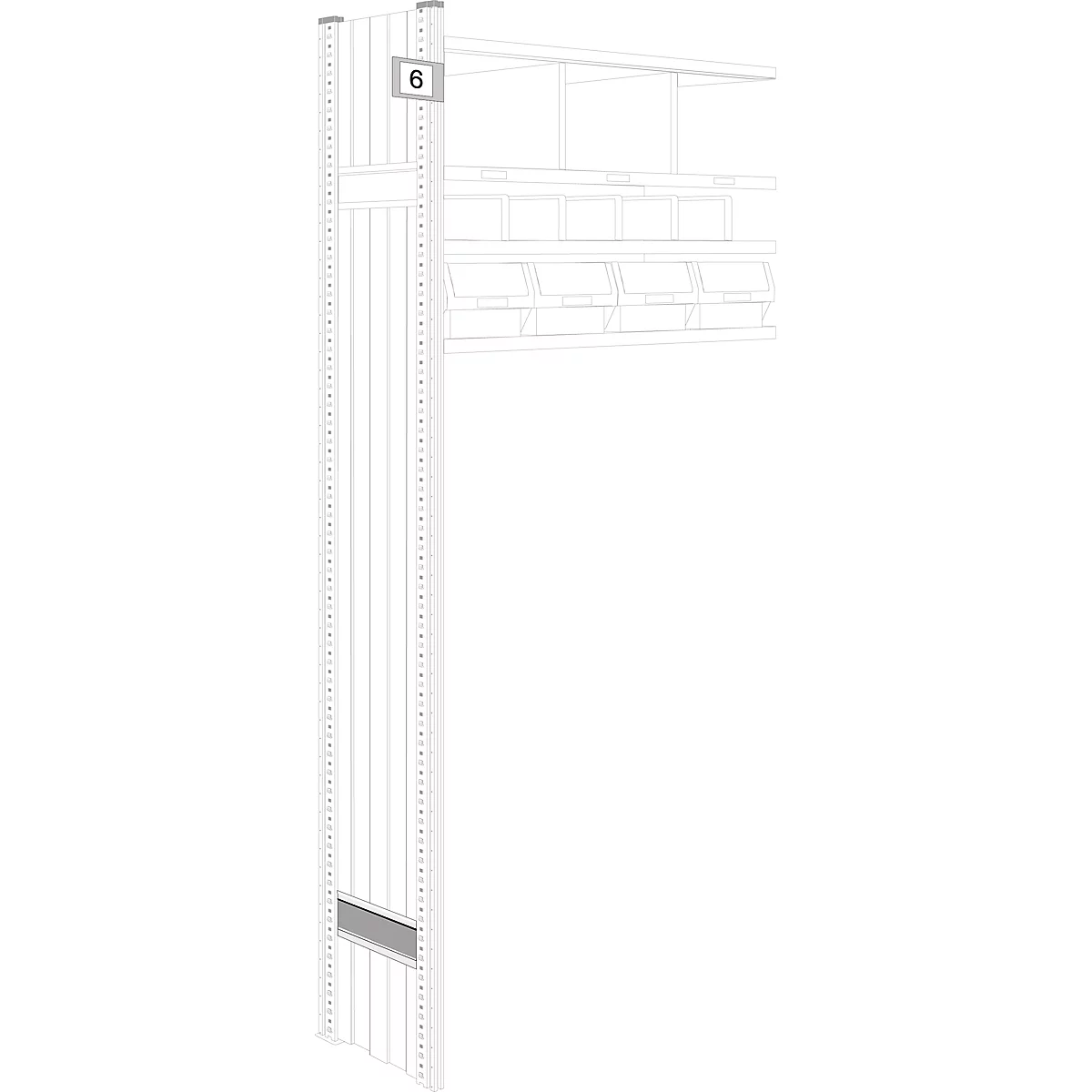 Pancartes d'affichage pour rayonnage, longitudinal, 10 p.