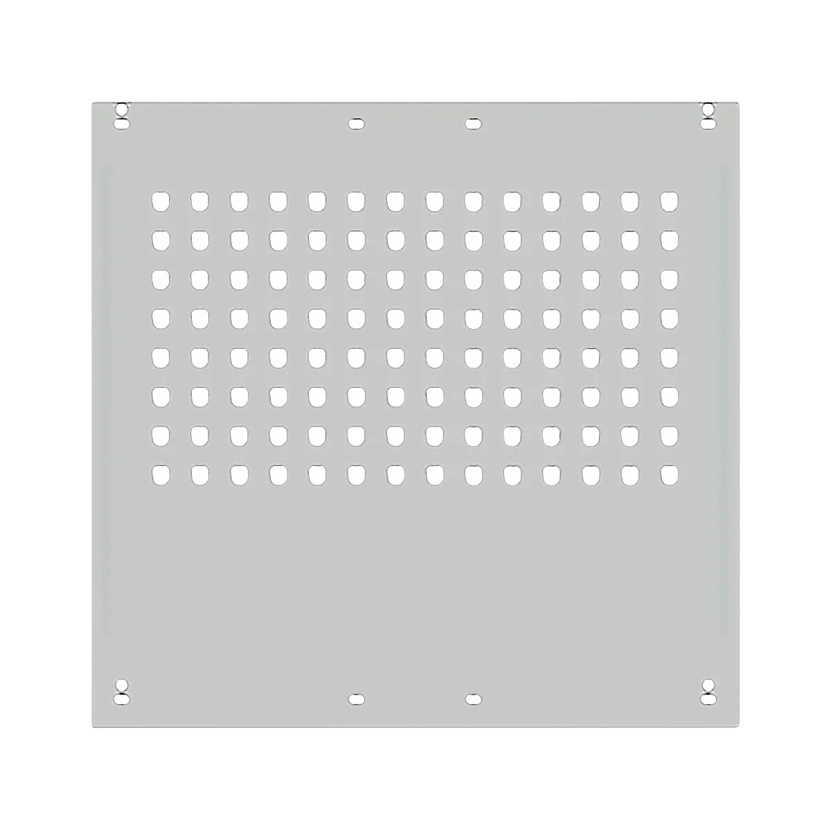 Panel lateral, para mesas de trabajo Universal Spezial/Ergo, p. profundidad 800 mm, An 592 x Al 628, gris luminoso RAL 7035