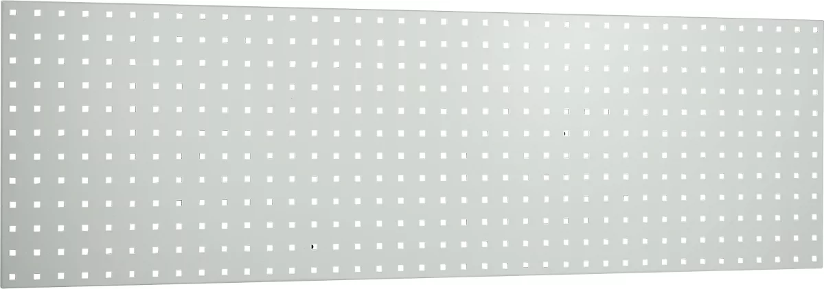 Panel perforado, 1443 x 645 mm, gris claro