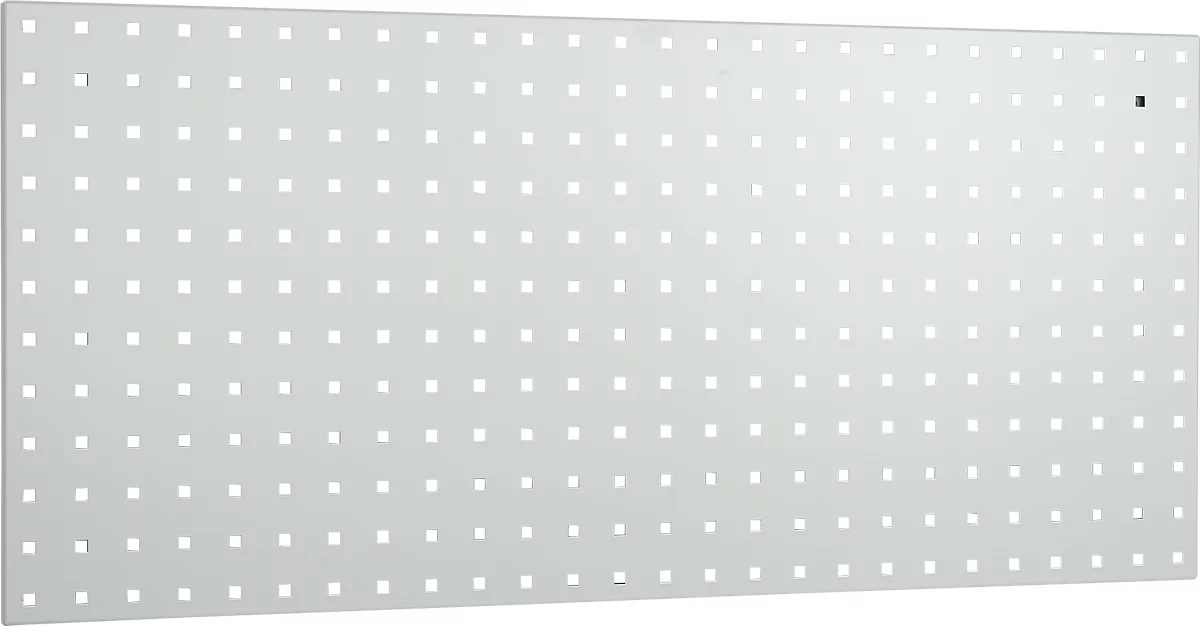 Panel perforado, 896 x 480 mm, gris claro