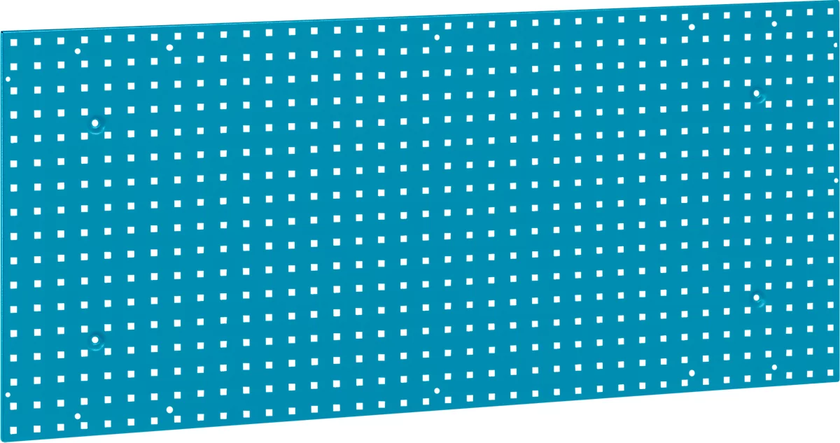 Panel perforado, para colgar, 1443 x 645 mm, azul oscuro RAL 5009