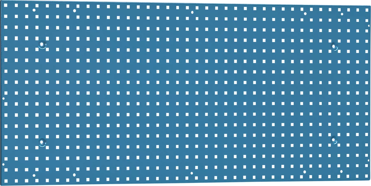 Panel perforado, para colgar, 1950 x 900 mm, azul oscuro RAL 5009