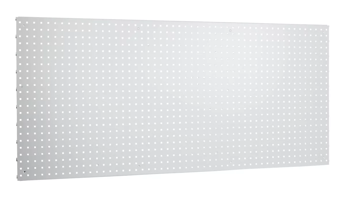 Panel perforado, para colgar, 1950 x 900 mm, gris claro RAL 7035