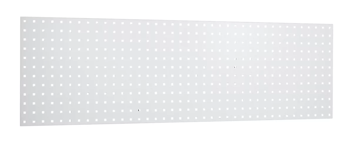 Panel perforado, para montaje, 1486 x 457 mm, gris claro RAL 7035