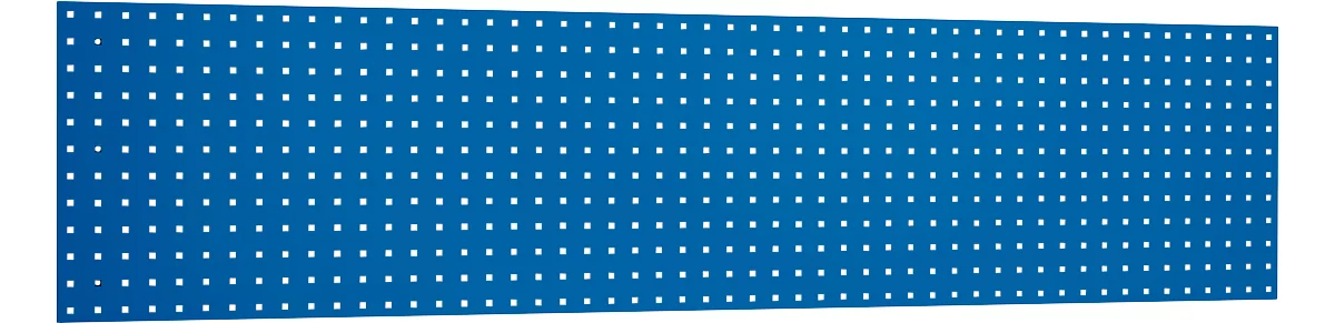 Panel perforado, para montaje, 1981 x 457 mm, azul genciana RAL 5010