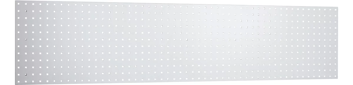 Panel perforado, para montaje, 1981 x 457 mm, gris claro RAL7035