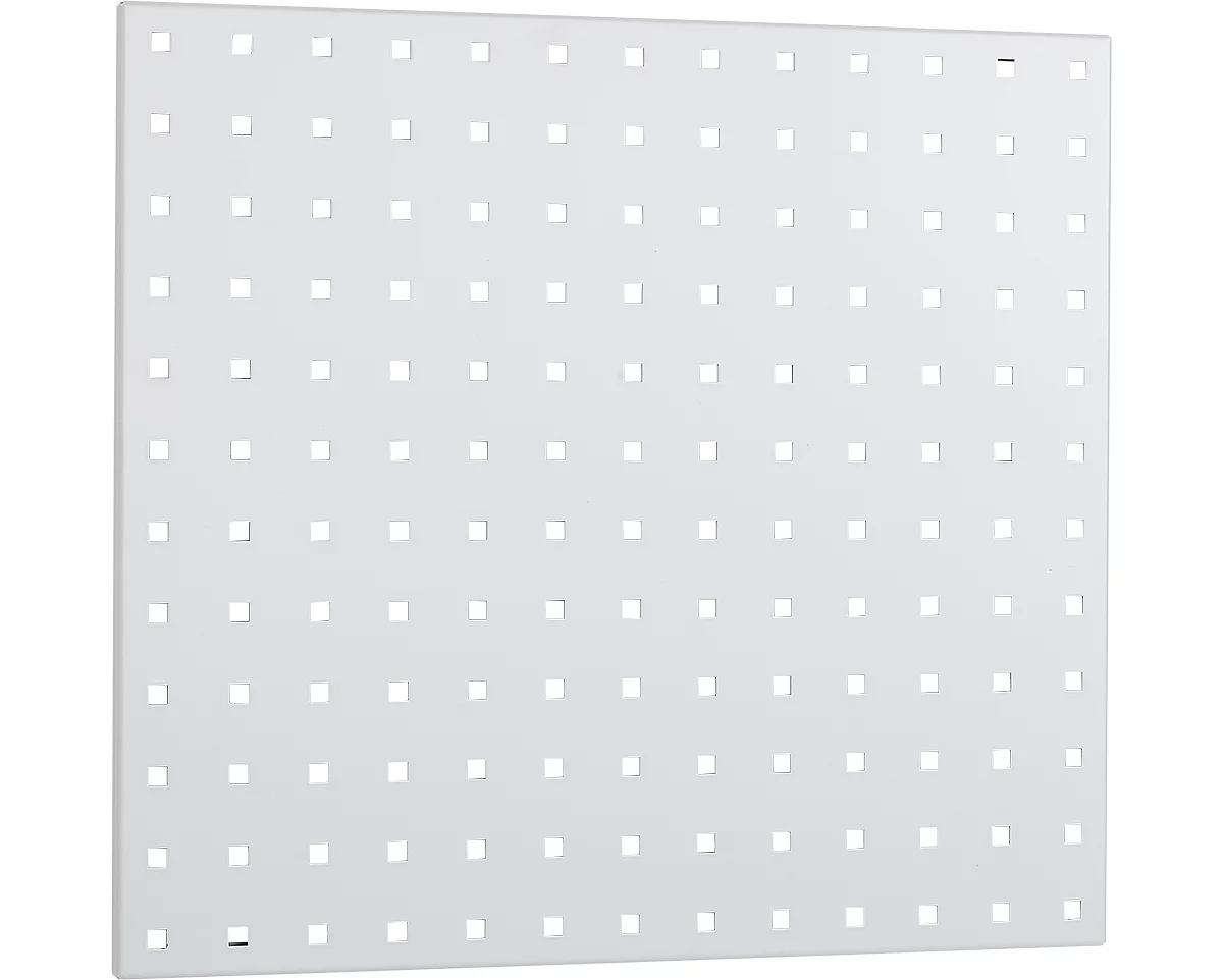 Panel perforado, para montaje, 495 x 457 mm, gris claro RAL 7035