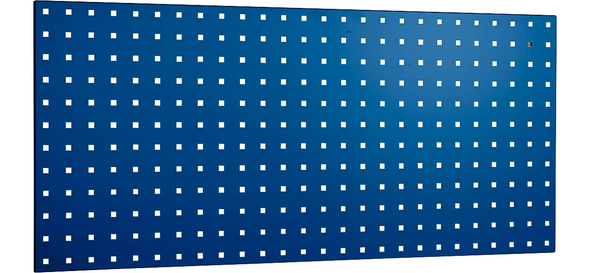 Panel perforado, para montaje, 991 x 457 mm, azul genciana RAL 5010