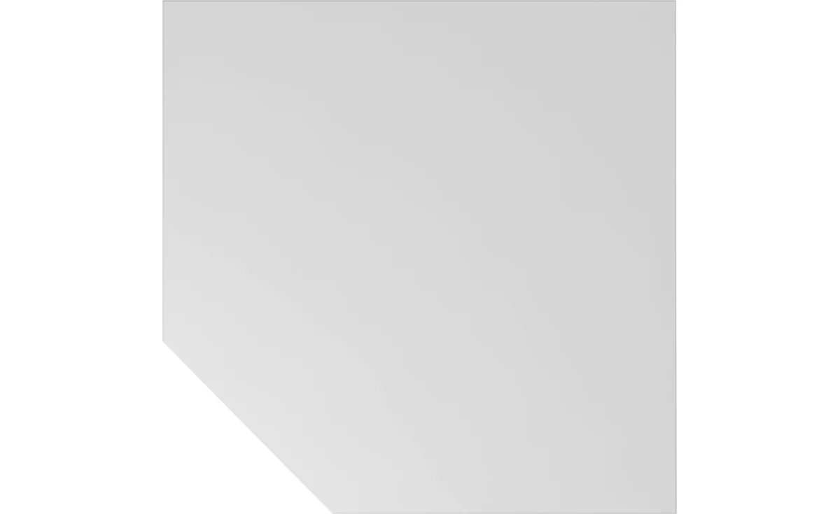 Panel trapezoidal ULM, W 1200 x D 1200 mm, gris claro
