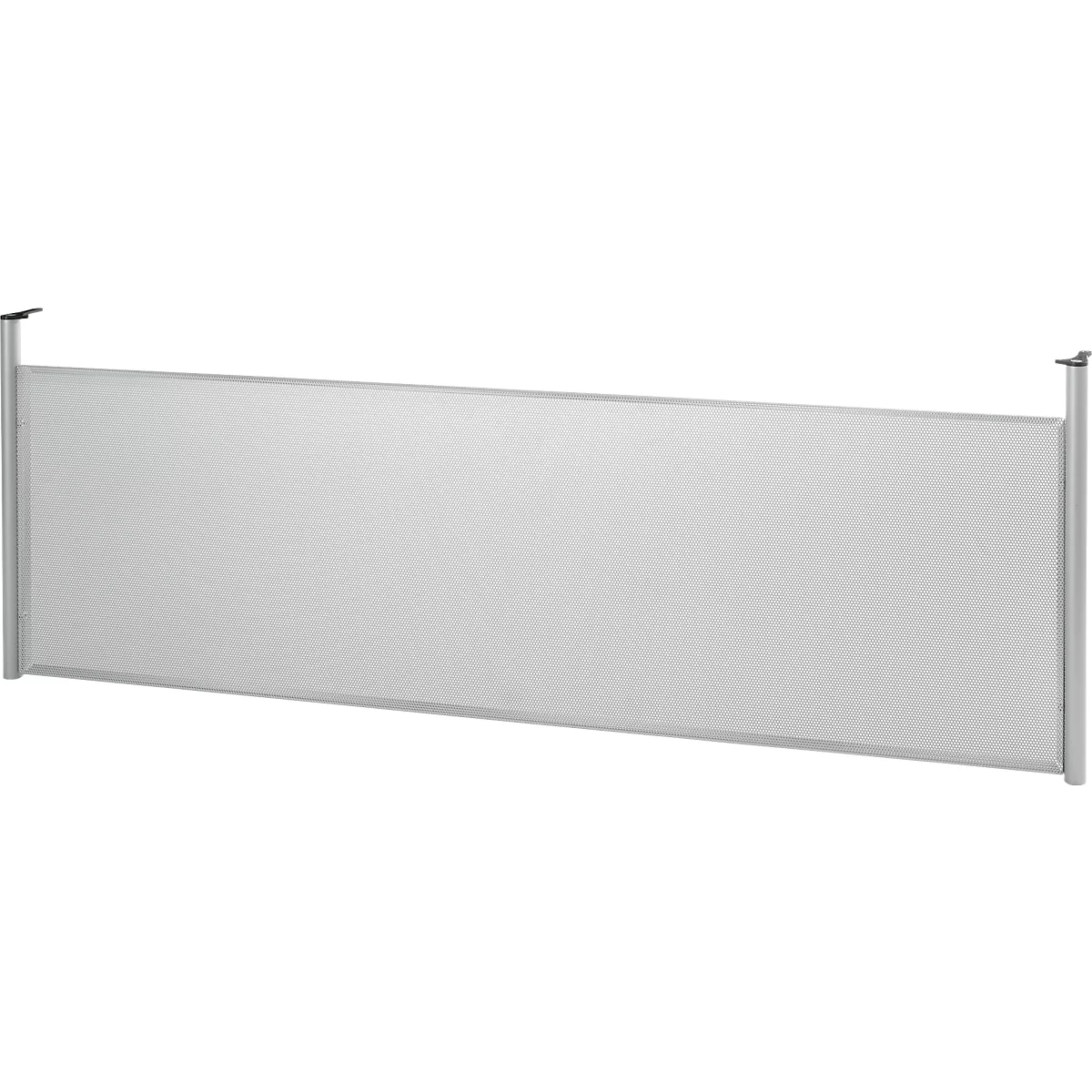 Panel trasero de Schäfer Shop Genius, para escritorio W 1800 mm, H 466 mm, aluminio blanco