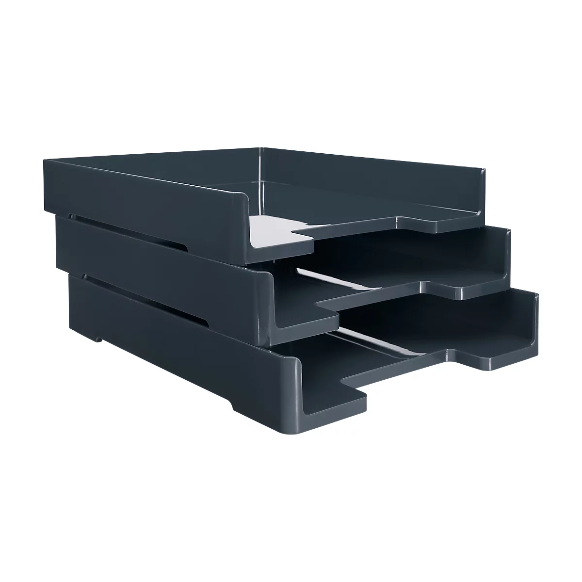 Panier de rangement Eye Style sigel®, format A4, gris foncé