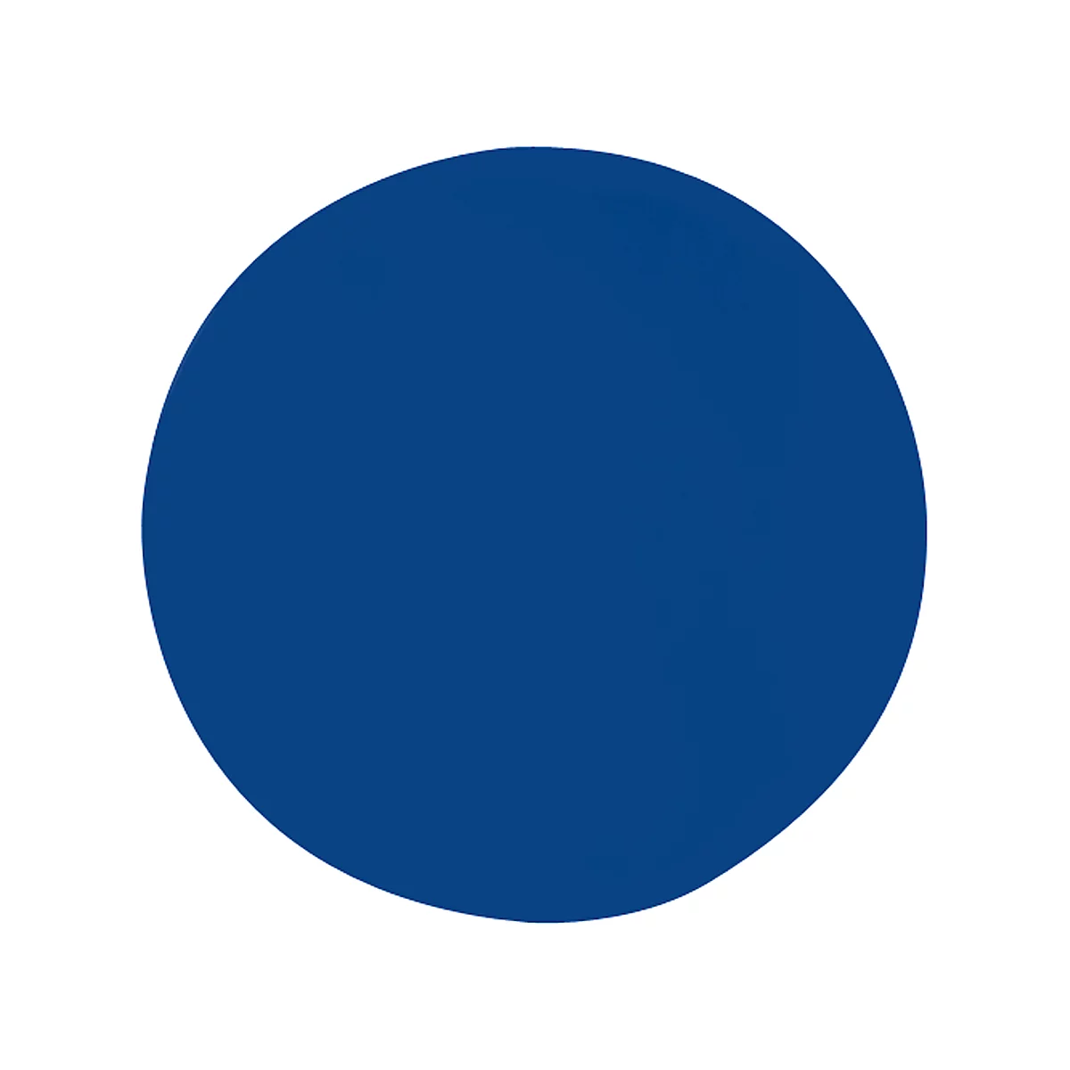 Panneau acoustique mural rond, Ø 1000 mm, polyester non tissé, aspect feutre, bleu RAL 5005