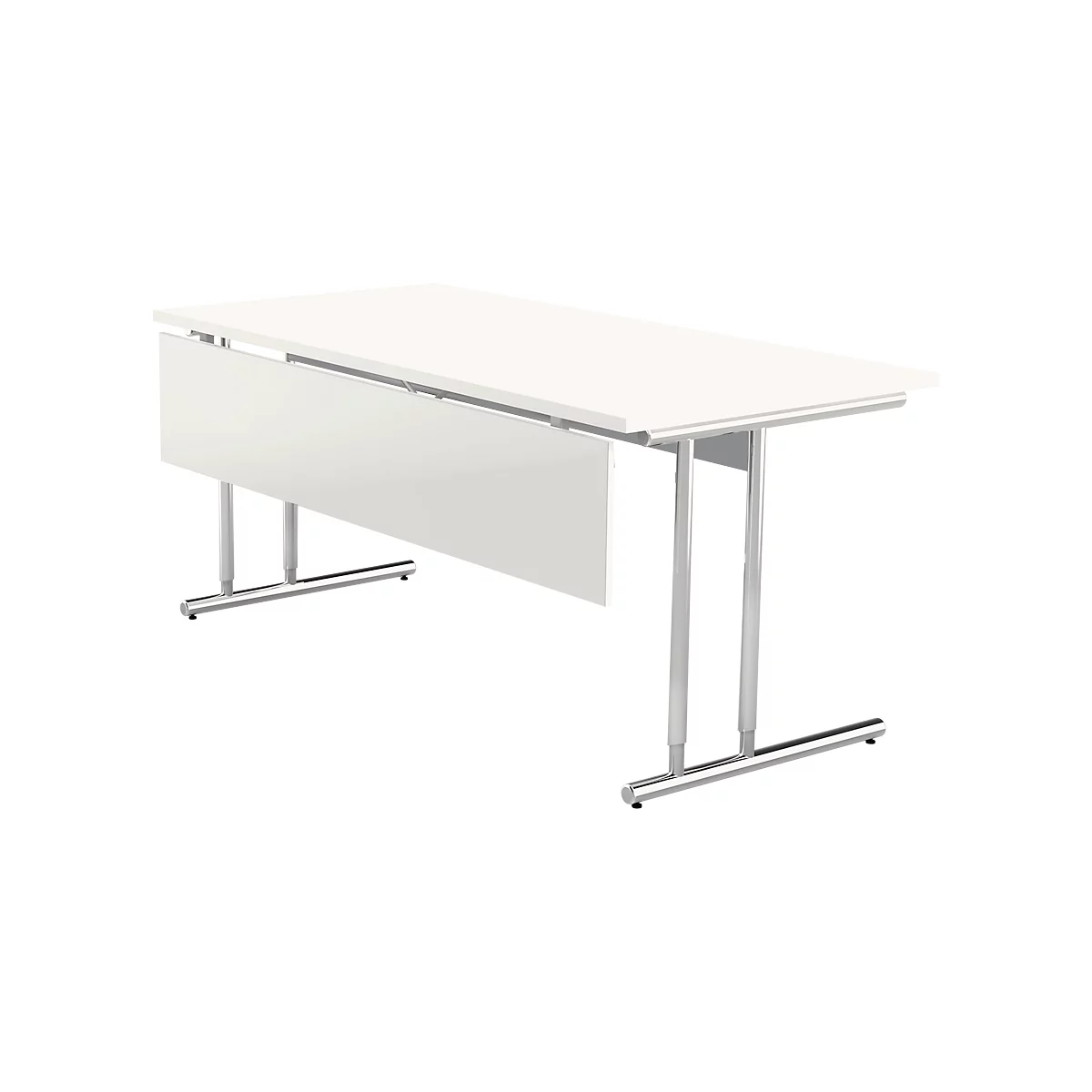 Panneau arrière bas Toledo, pour bureaux de largeur minimum 1600 mm, l. 1450 x H 300 mm, blanc