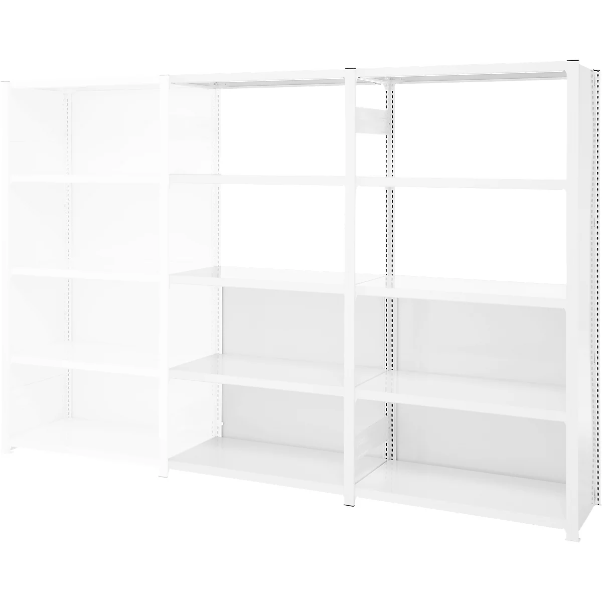 Panneau arrière pour rayonnage ORDO Professional - acier - l. 950 x H 1000 mm - magnétique - blanc trafic RAL 9016