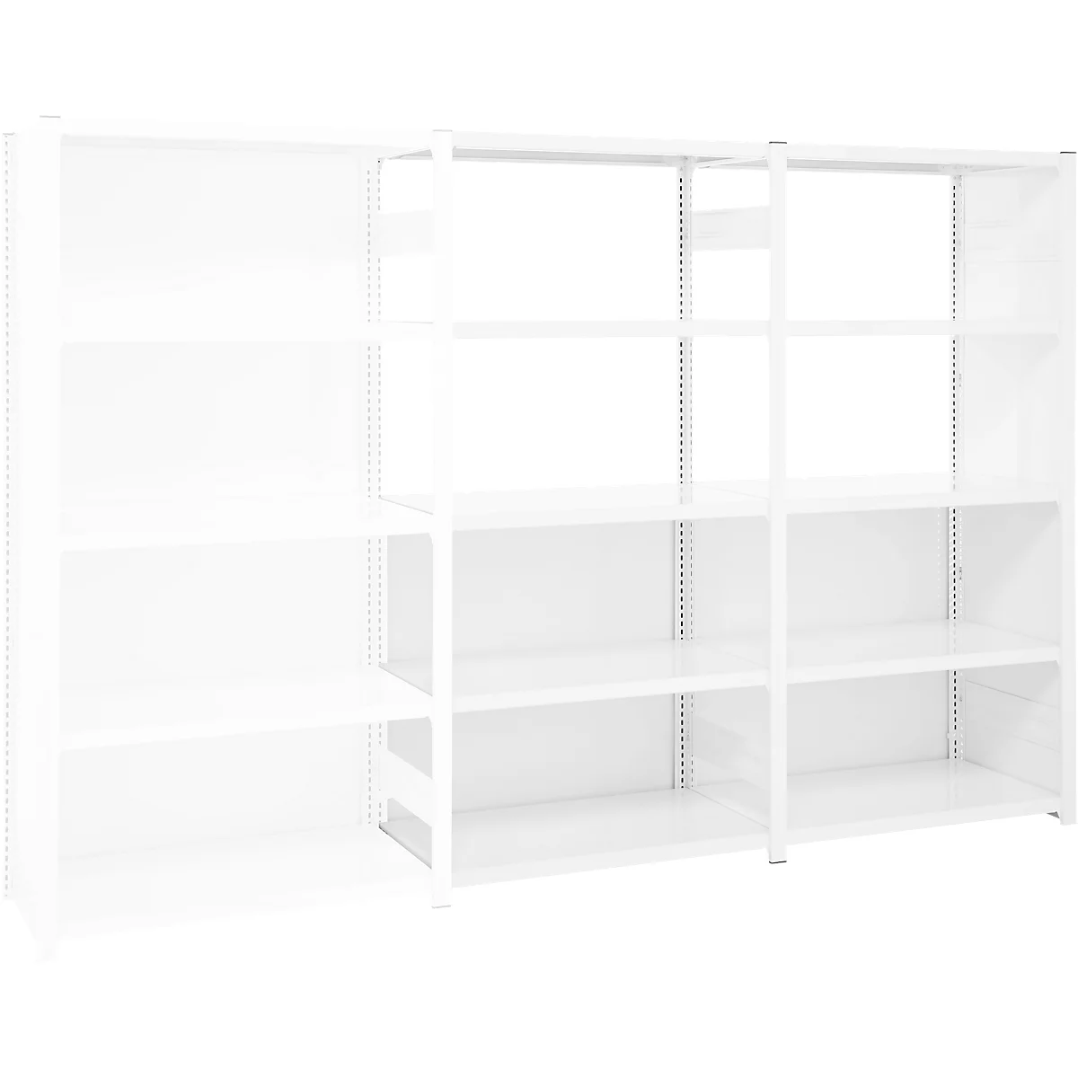 Panneau arrière pour rayonnage ORDO Professional - acier - l. 950 x H 1000 mm - magnétique - blanc trafic RAL 9016